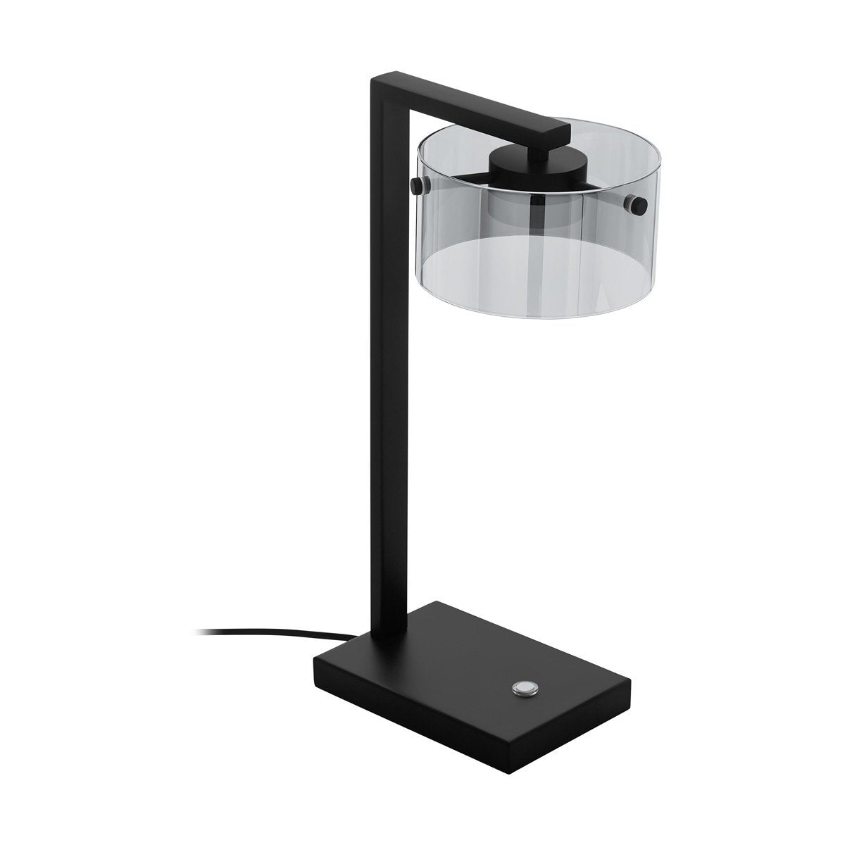 Copillos 7.2W LED Table Lamp in Black with Smoked Glass