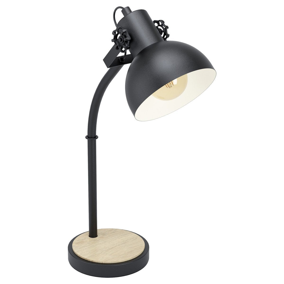 Lubenham Industrial Table Lamp in Black