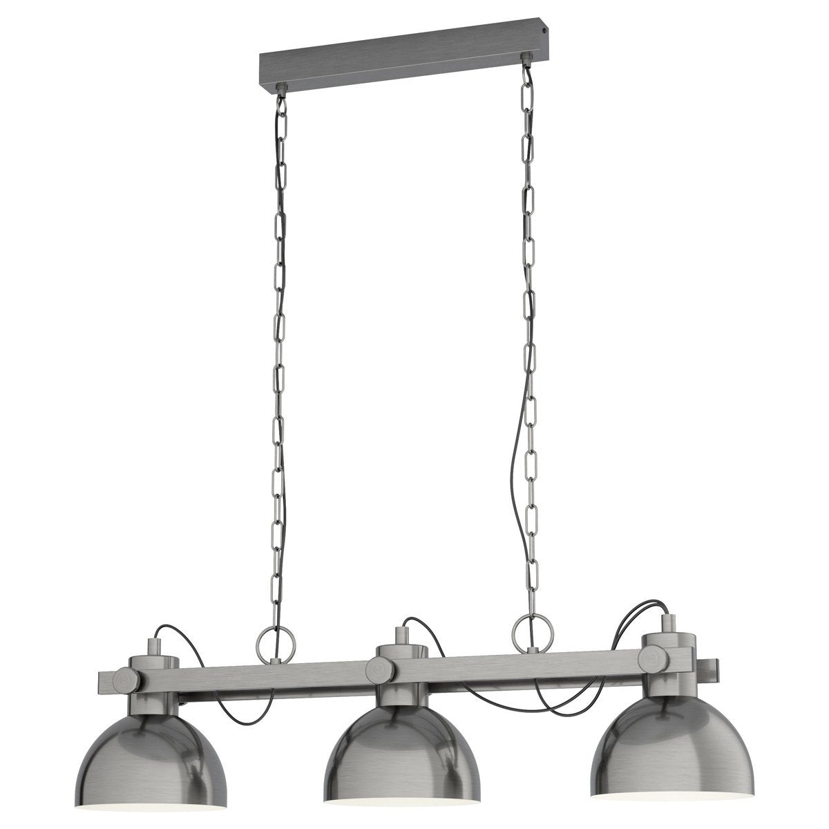 Lubenham 3 Light Antique Nickel Pendant Light