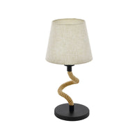 Thumbnail for Rampside Rope Table Lamp in Black and Cream