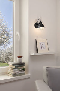 Thumbnail for Priddy Industrial Wall Light in Black
