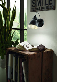 Thumbnail for Priddy Industrial Wall Light in Black
