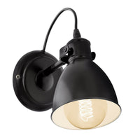 Thumbnail for Priddy Industrial Wall Light in Black