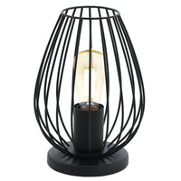 Thumbnail for Newtown Vintage Wire Cage Table Lamp in Black