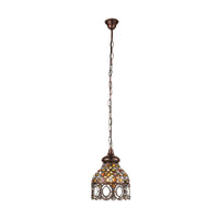 Thumbnail for Jadida 220mm Antique Copper with Coloured Glass Pendant Light