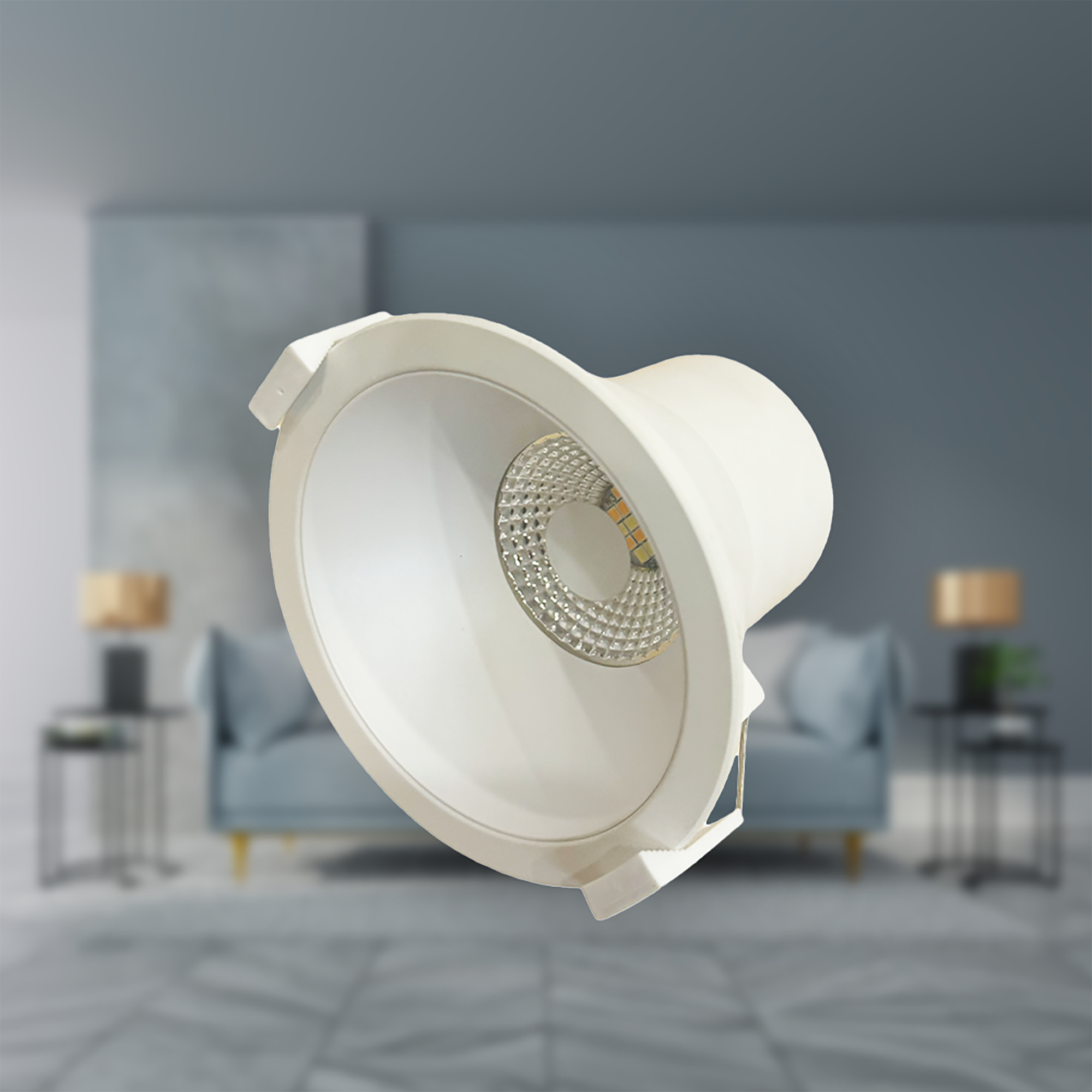 Reza White 10w CCT IP44 Deep Recessed Downlight