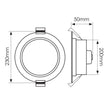 Trenton White 30w CCT IP54 Downlight
