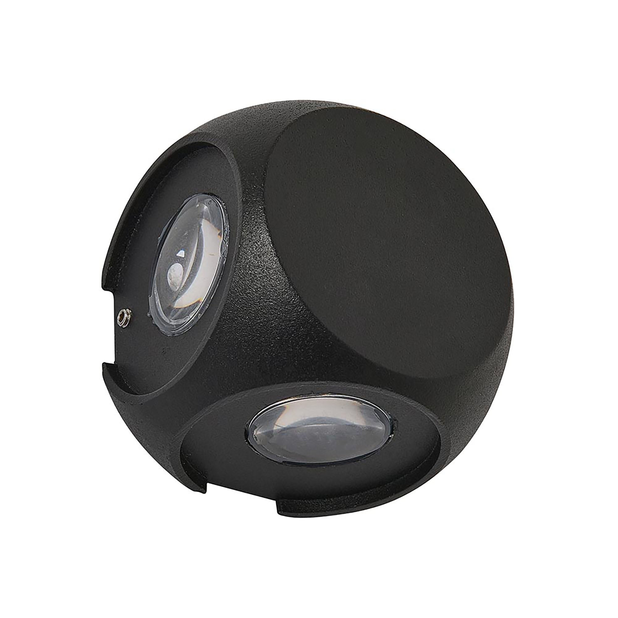 Benz Black 4 x 1W 5000K IP54 4way Wall Light