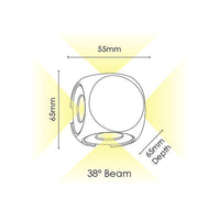 Thumbnail for Benz 4W Wall Light-BK-5K