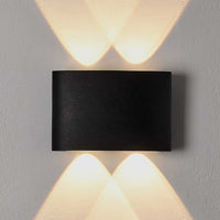 Thumbnail for Opula 2 Black 4 x 1W 3000K IP54 Wall Light