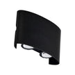 Opula 2 Black 4 x 1W 5000K IP54 Wall Light