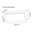 Harrington Black 36W CCT IP65 Wall Light
