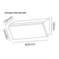 Thumbnail for Harrington Wall Light 36w-BK-TC