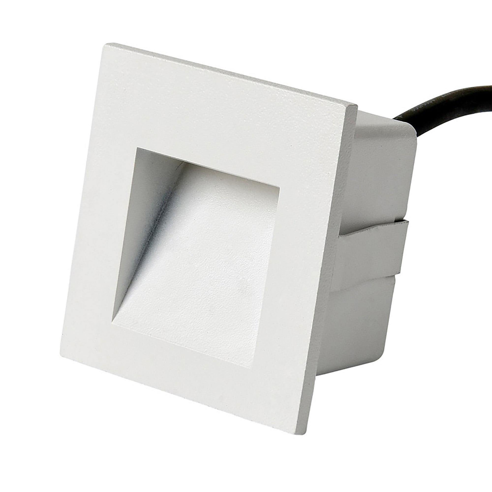 Stan White 3W 12V 3000K IP65 Square Step Light