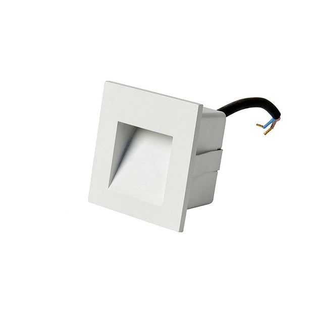 Stan White 3W 12V 3000K IP65 Square Step Light