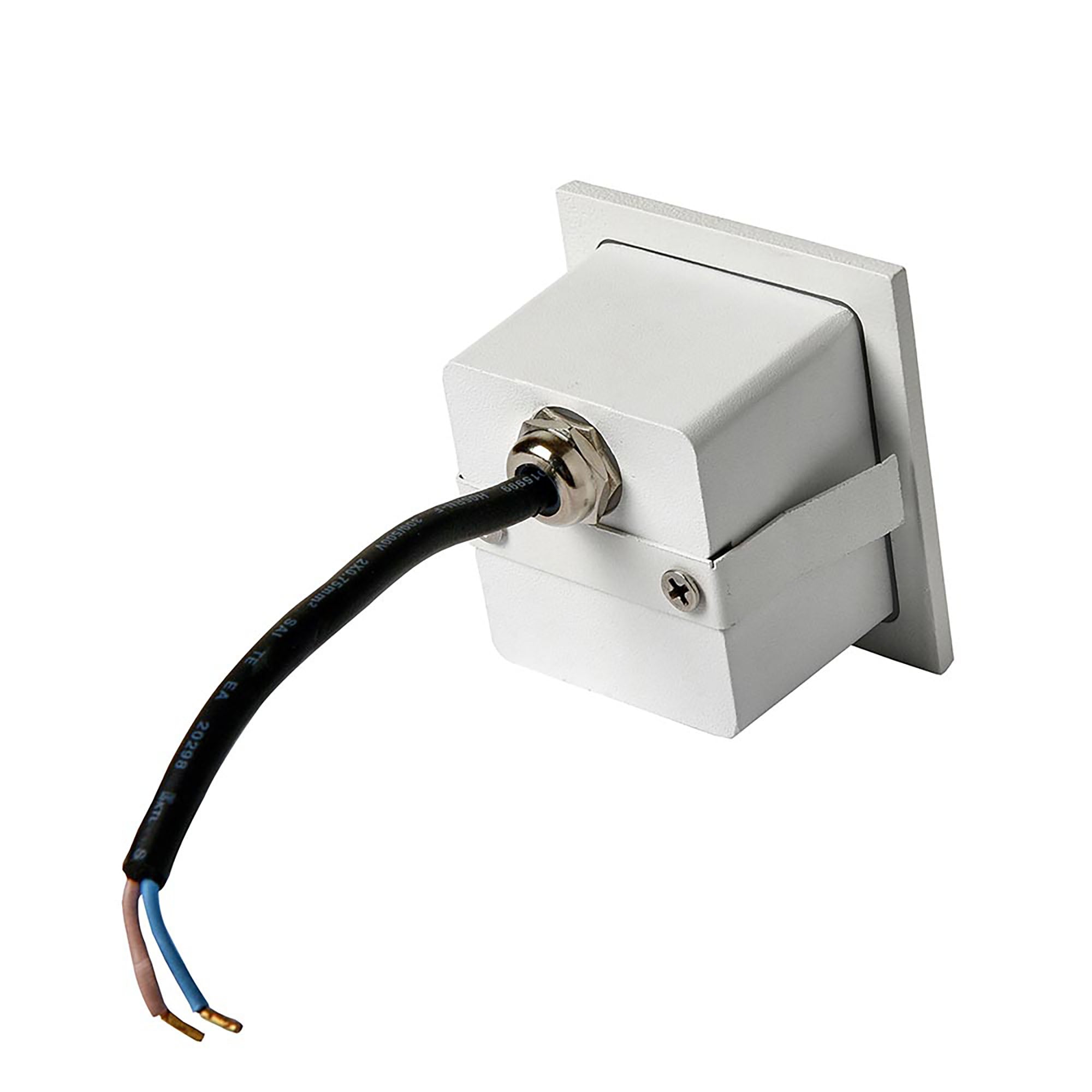 Stan White 3W 12V 3000K IP65 Square Step Light