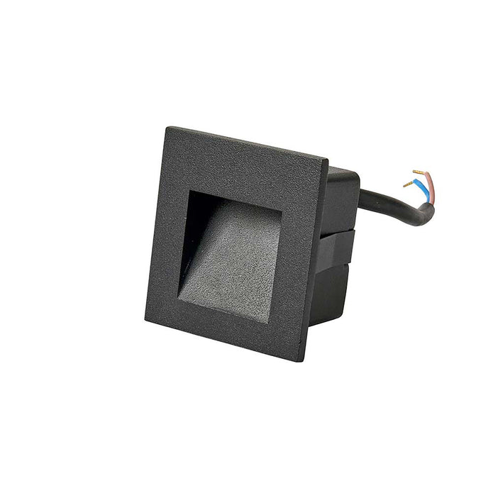 Stan Black 3W 240V 3000K IP65 Square Step Light