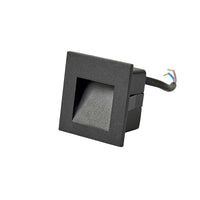 Thumbnail for Stan Black 3W 240V 3000K IP65 Square Step Light
