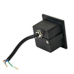 Stan Black 3W 240V 3000K IP65 Square Step Light
