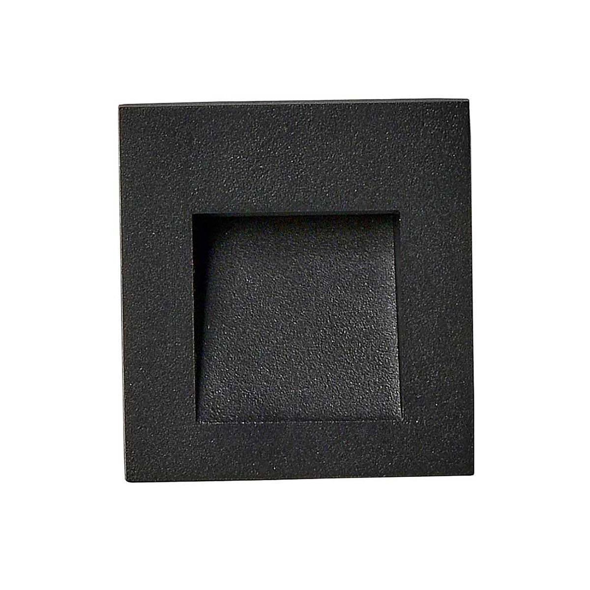 Stan Black 3W 240V 3000K IP65 Square Step Light