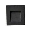 Stan Black 3W 240V 3000K IP65 Square Step Light