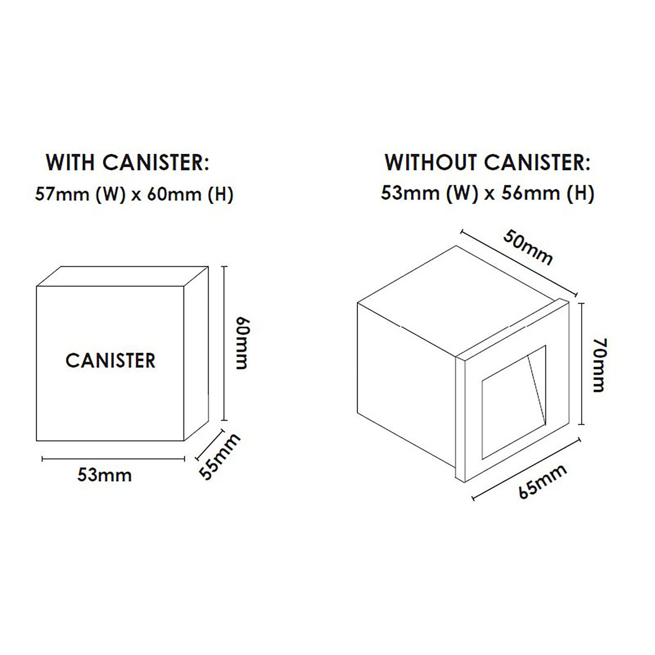 Stan White 3W 240V 3000K IP65 Square Step Light