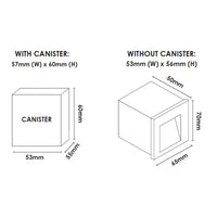 Thumbnail for Stan White 3W 240V 3000K IP65 Square Step Light