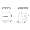 Arch Black 3W 12V 5000K IP65 Square Step Light