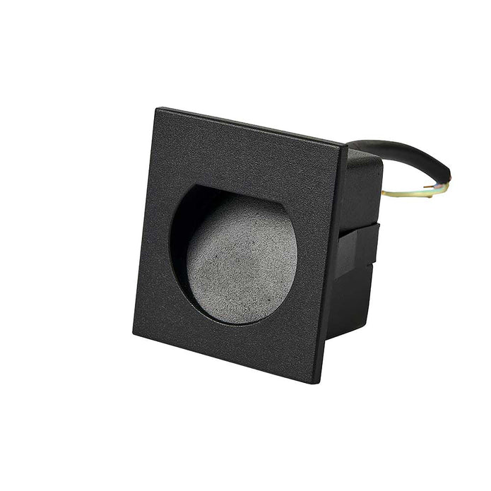 Arch Black 3W 240V 3000K IP65 Square Step Light