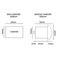Thumbnail for Kroll 1 Black 3W 240V 3000K IP65 Round 1-Way Step Light