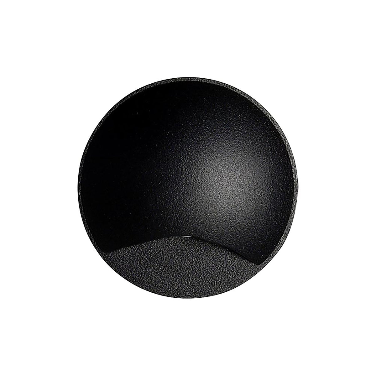 Kroll 1 Black 3W 240V 5000K IP65 Round 1-Way Step Light