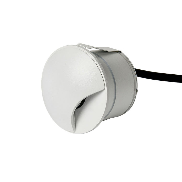 Kroll 1 White 3W 240V 3000K IP65 Round 1-Way Step Light