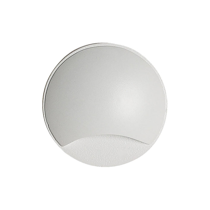Kroll 1 White 3W 240V 3000K IP65 Round 1-Way Step Light