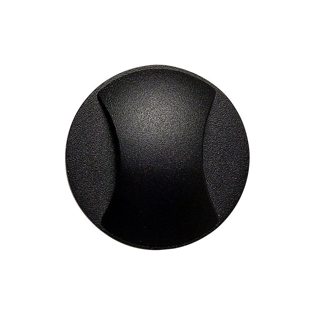 Kroll 2 Black 3W 12V 3000K IP65 Round 2-Way Step Light