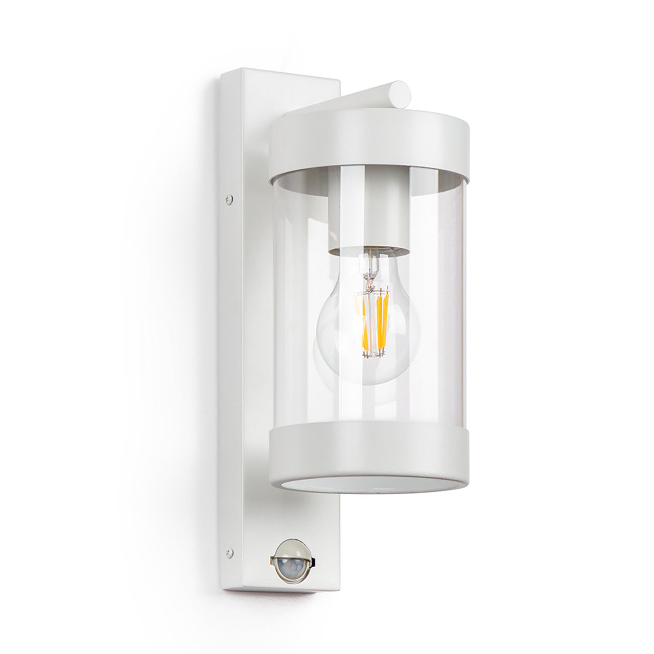 Frenchy White with Sensor IP43 Exterior Wall Light