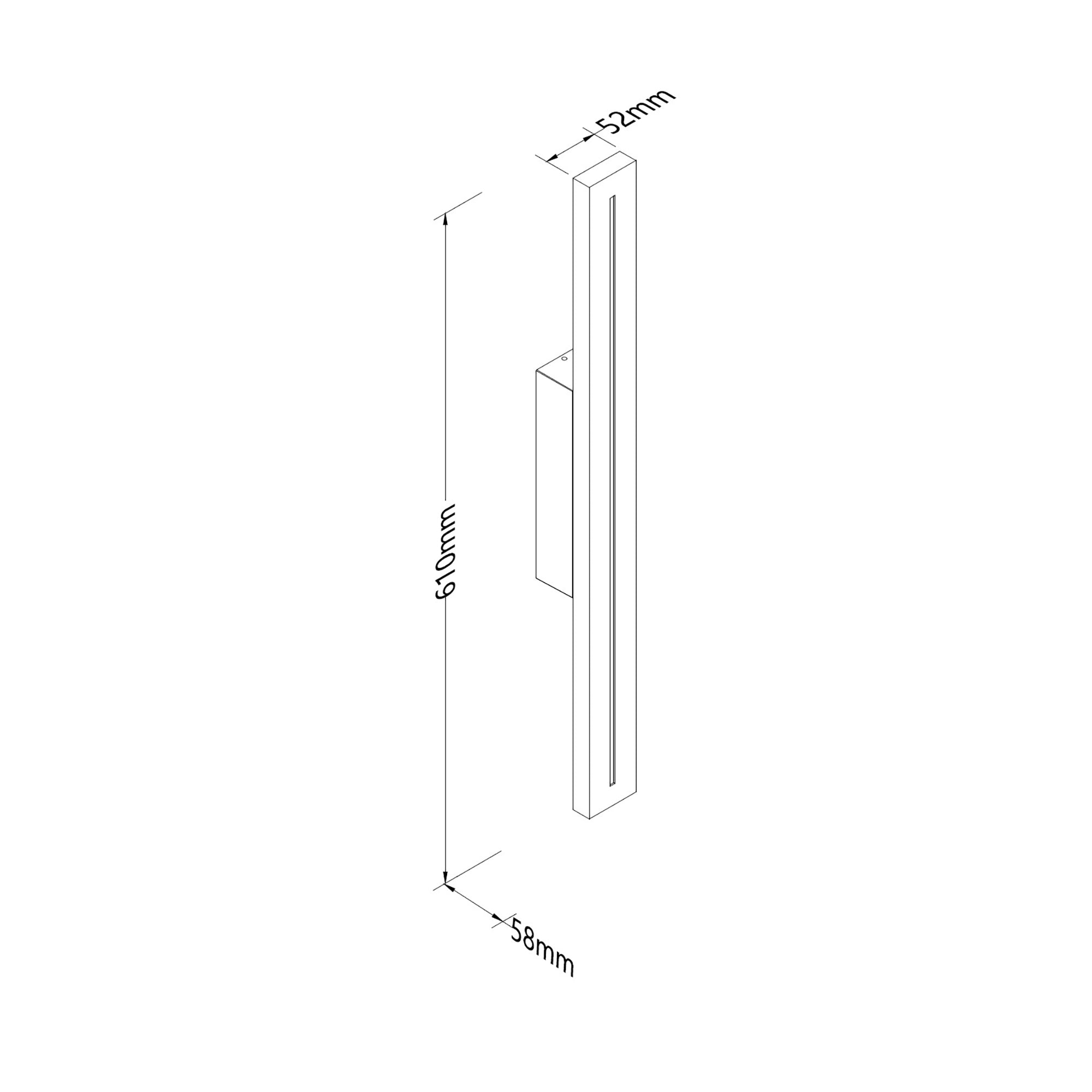 Edgar White 12W CCT IP54 610mm External Wall Light