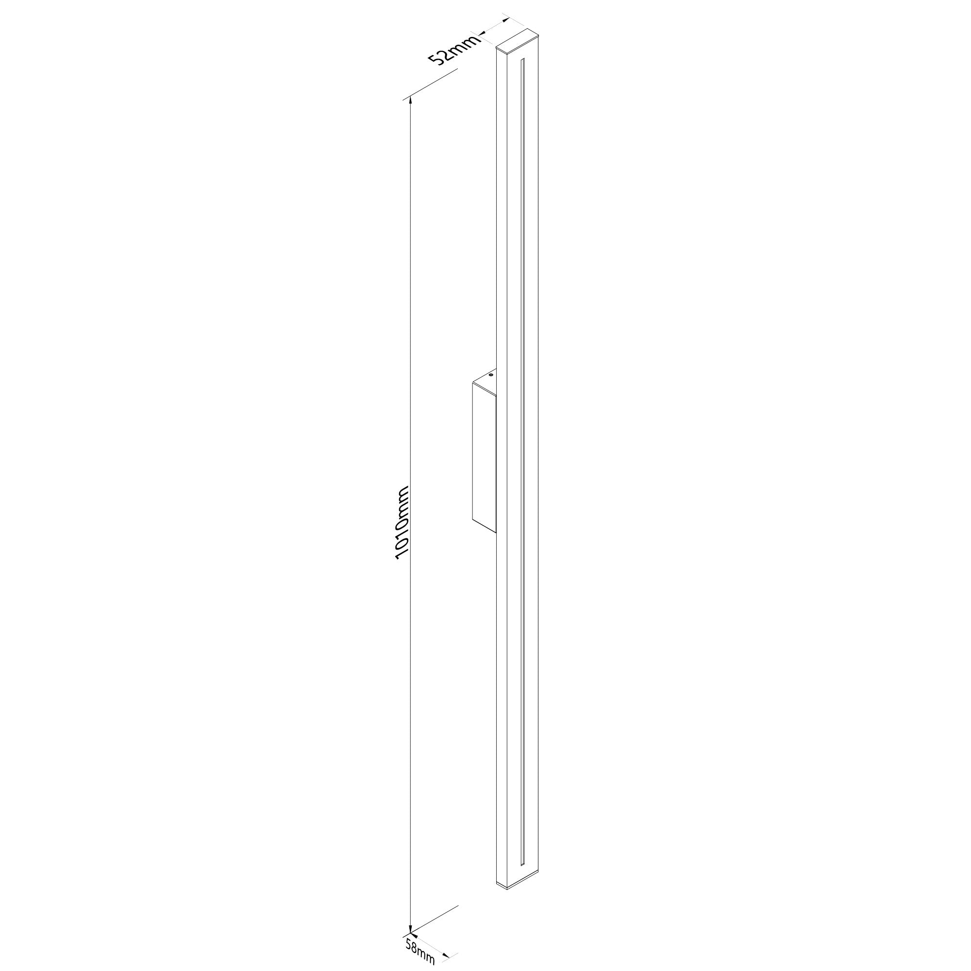 Edgar White 26W CCT IP54 1000mm External Wall Light