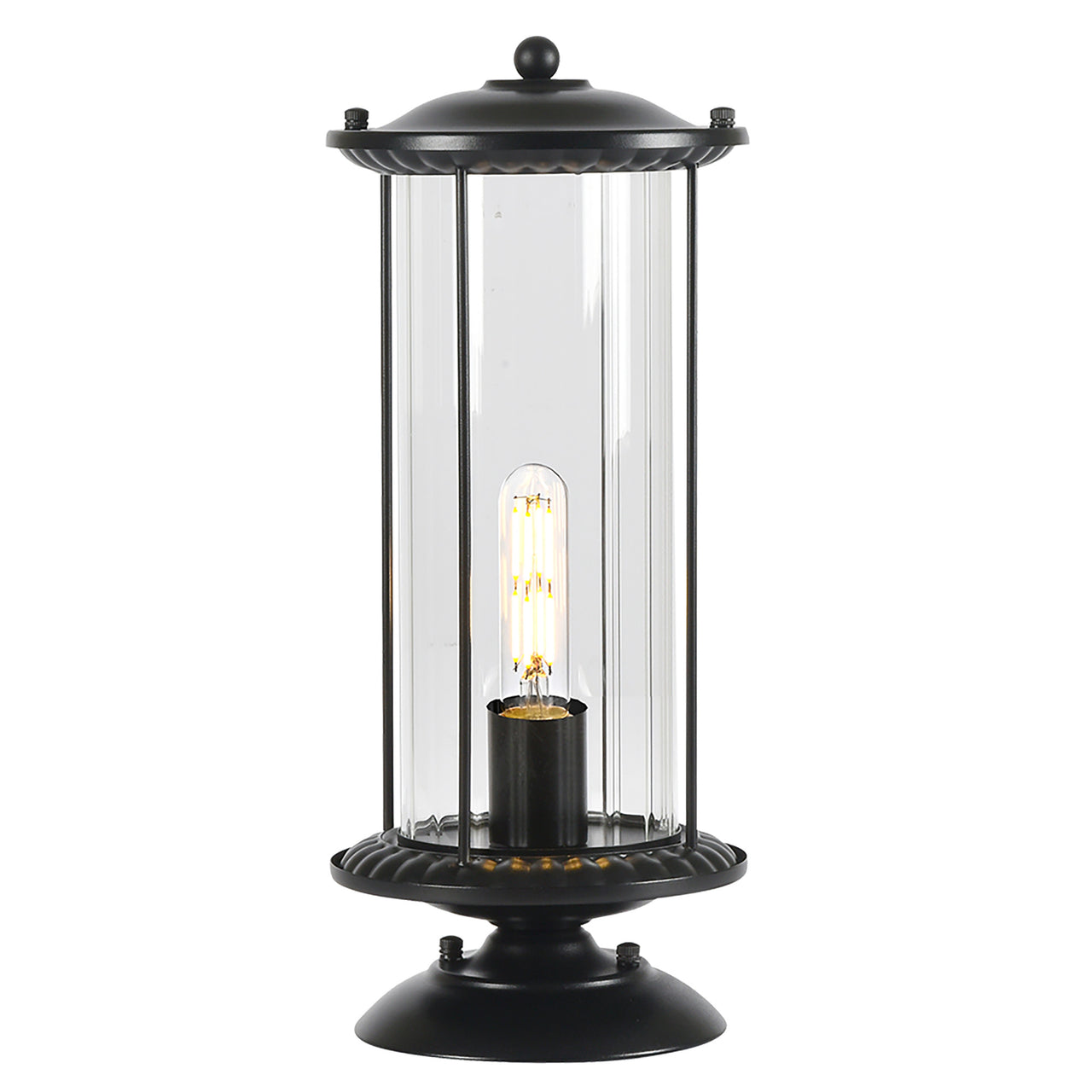 Watford Black IP44 Exterior Pillar Mount