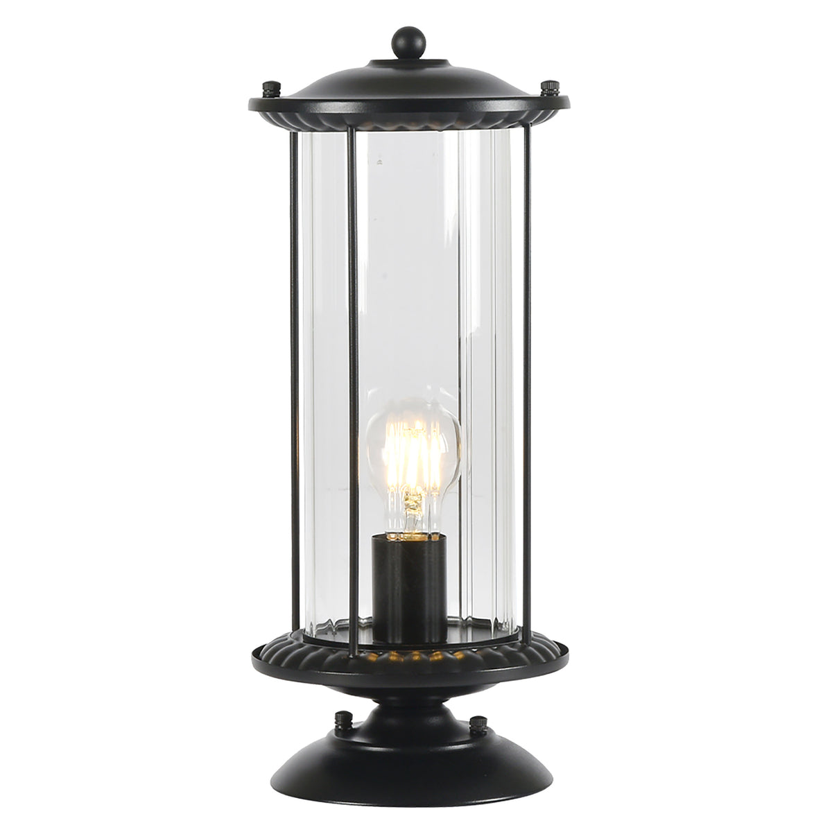 Watford Black IP44 Exterior Pillar Mount