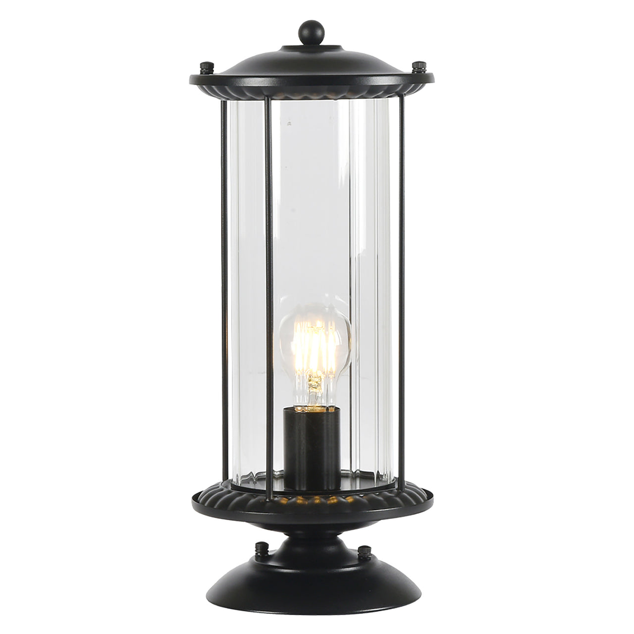 Watford Black IP44 Exterior Pillar Mount