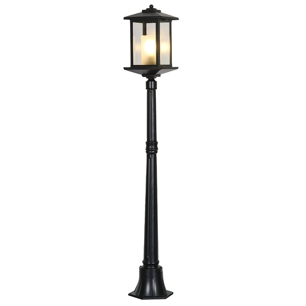 Barnet Black IP44 Exterior Coach Post Top Light
