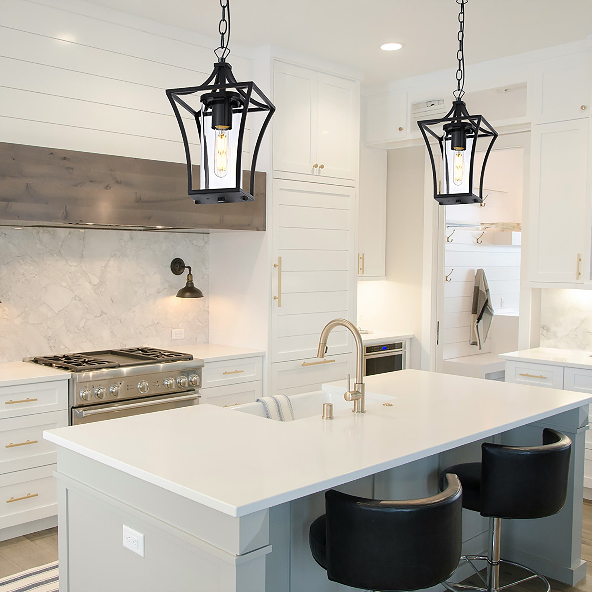 Bexley Black IP44 Pendant Light