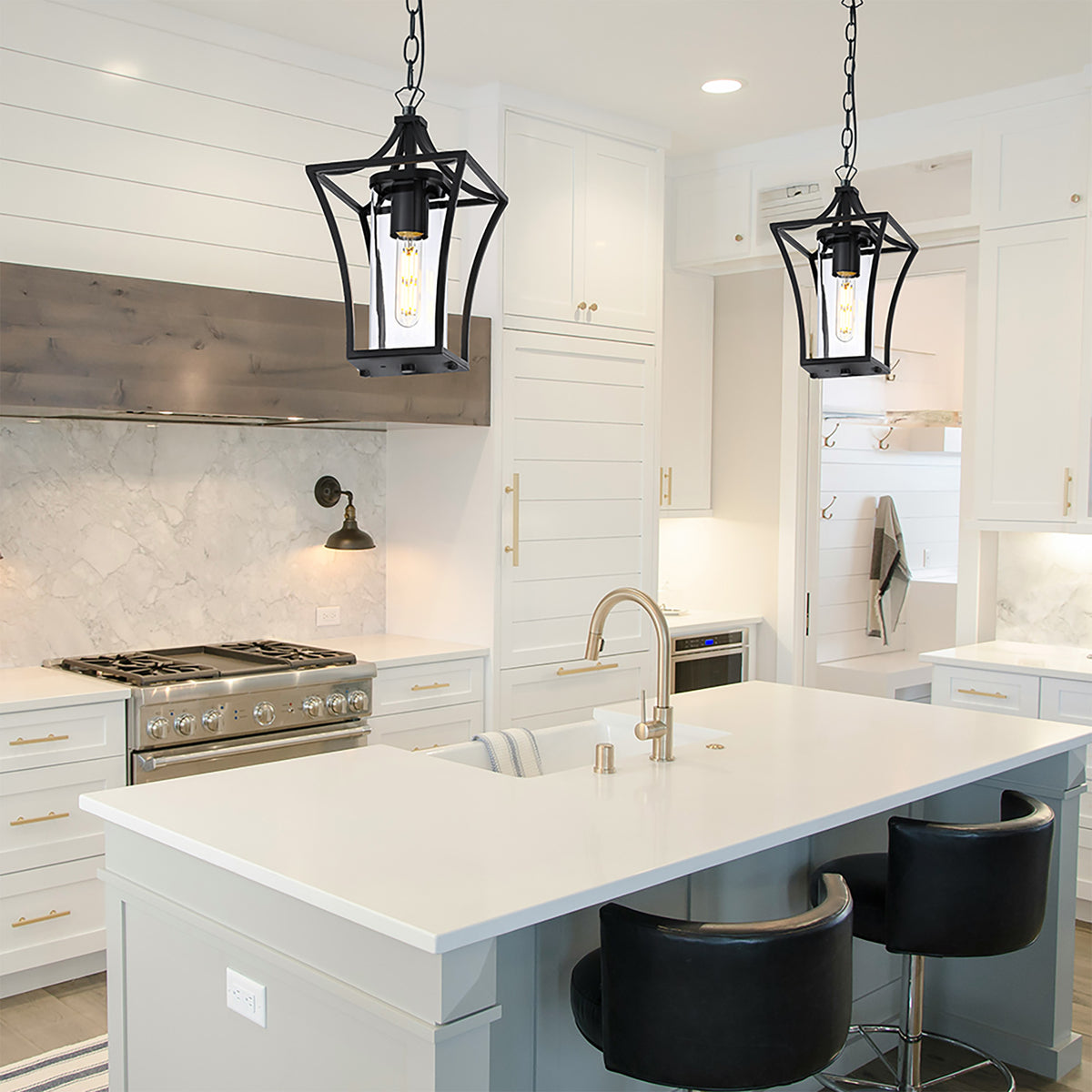 Bexley Black IP44 Pendant Light