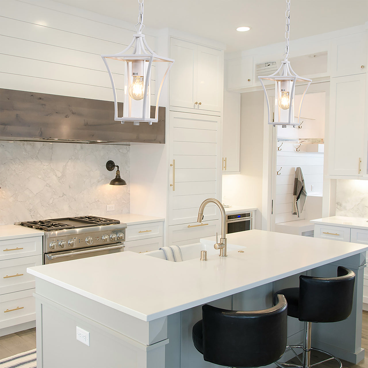 Bexley White IP44 Pendant Light