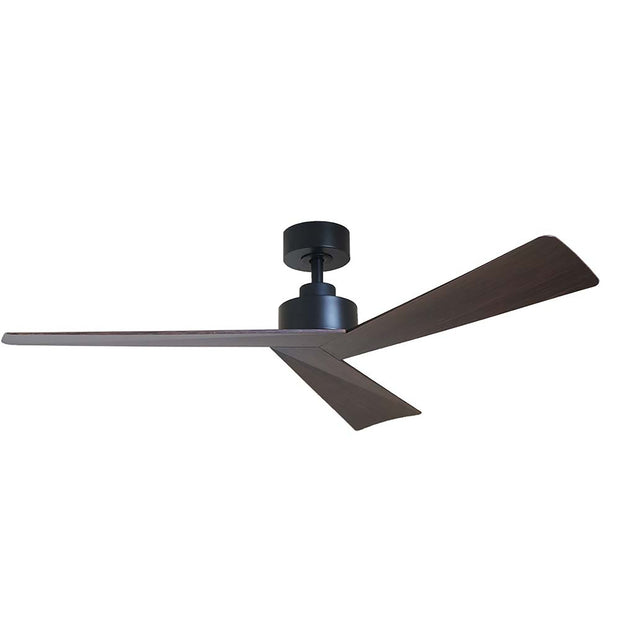 Bronte 52 inch DC Ceiling Fan - Black with Walnut Blades