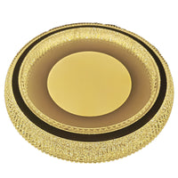 Thumbnail for Trilliant White with Crystal look Diffuser 38w CCT LED Oyster Light