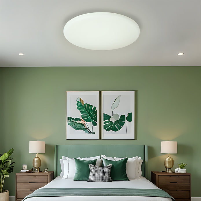 Saul-450 White 45W CCT IP44 LED Oyster Light