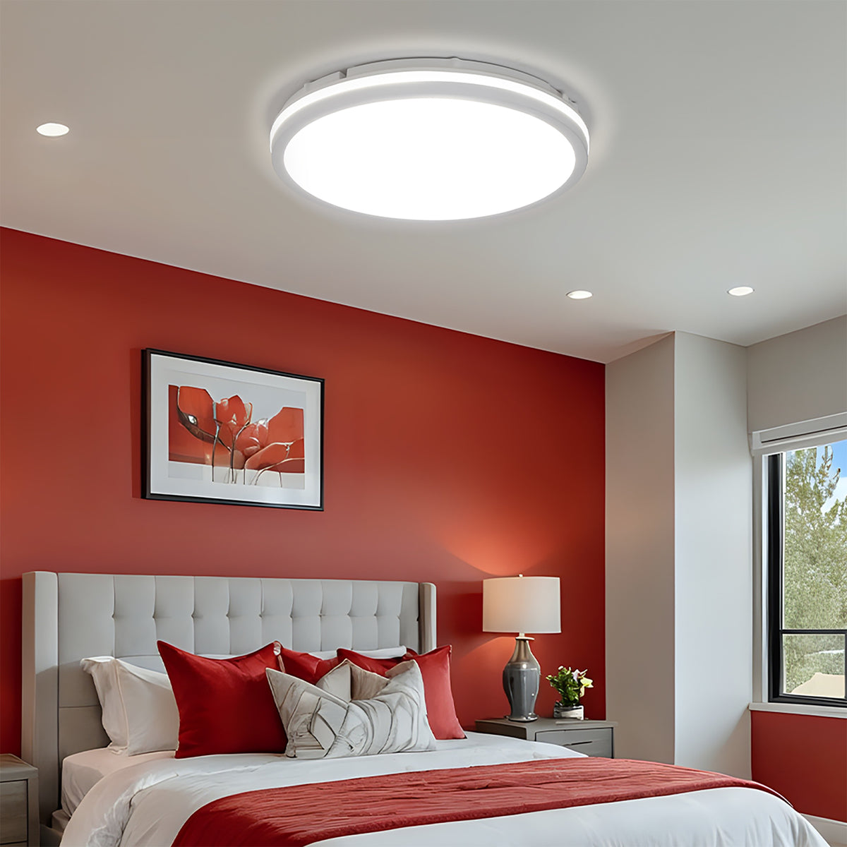 Hector-200 White 25W CCT IP65 LED Oyster Light