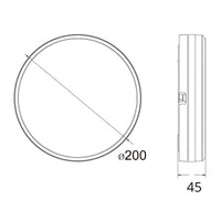 Thumbnail for Hector-200 IP65 LED Ceiling Light - Black