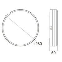 Thumbnail for Hector-280 IP65 LED Ceiling Light - Gold